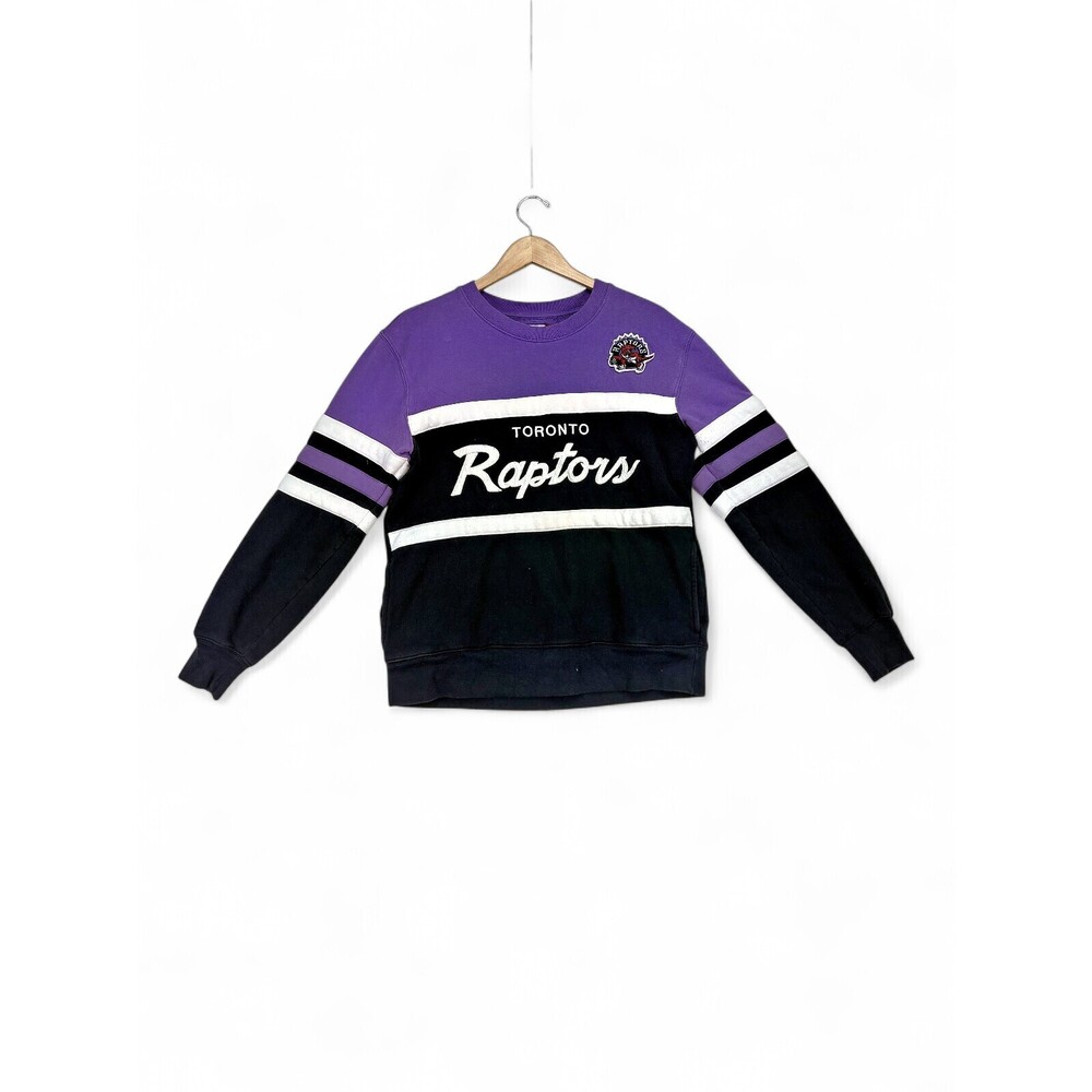 Mitchell & Ness Toronto Raptors Colorblock Crewneck Sweatshirt L